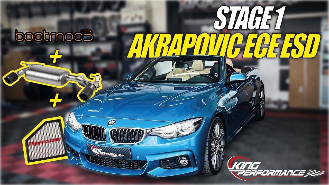 Zeiten messen AKRAPOVIC ECE Slipon Titan ESD passend für BMW 440i F32 F33 F36 OPF