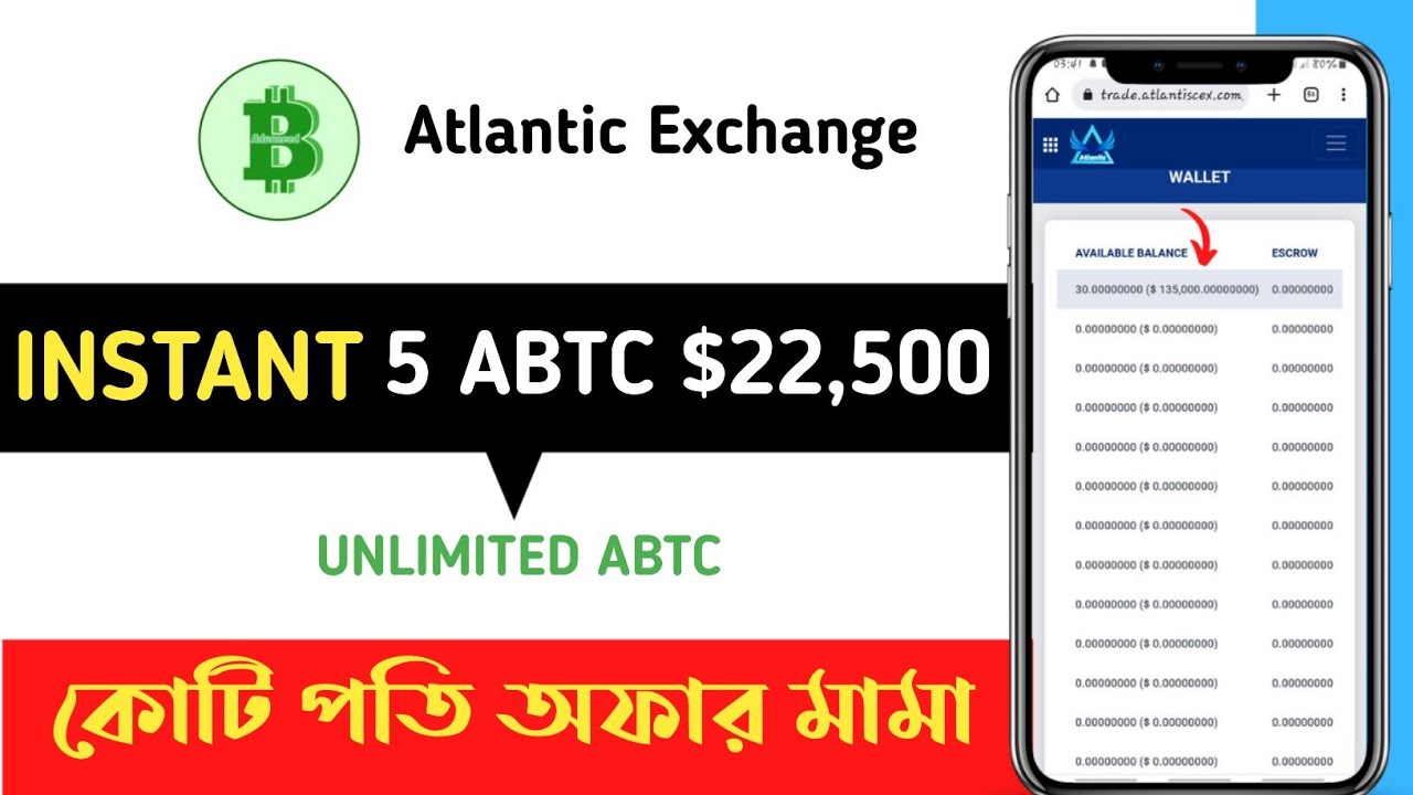 Atlantic Exchange New Update | aBTC  Airdrop | 1 aBTC Coin = 2.5 Lakh | How to Withdrawal Exchange