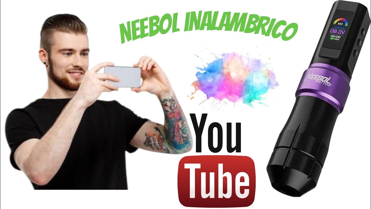 KIT DE TATTOO  NEEBOL  Motor de 9,000 Rpm  batería 🔋 de 1600 MAH ( RAFA TATTOO RT)
