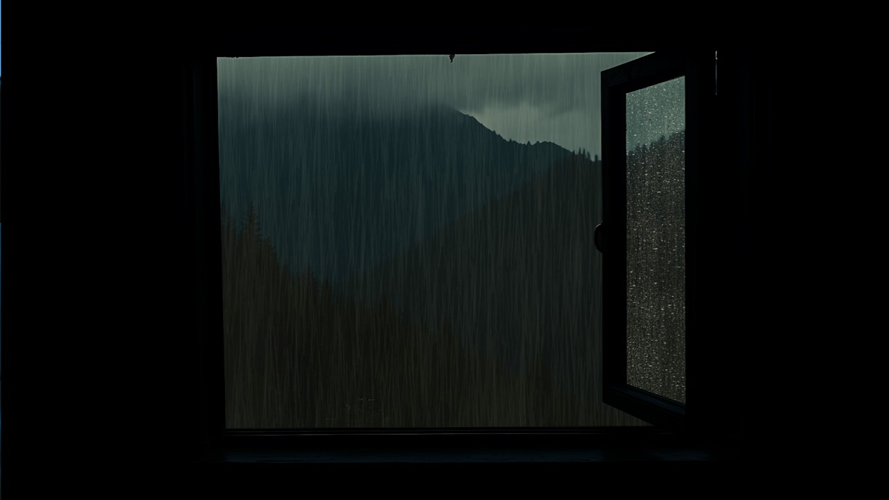 Midnight Rain Outside the Window 🌧 | Soothing Night Ambience for Deep Rest