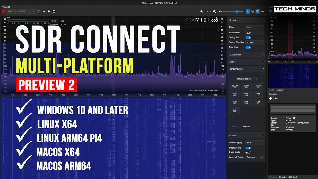 SDR Connect - A New Multi-Platform SDR Software From SDRplay