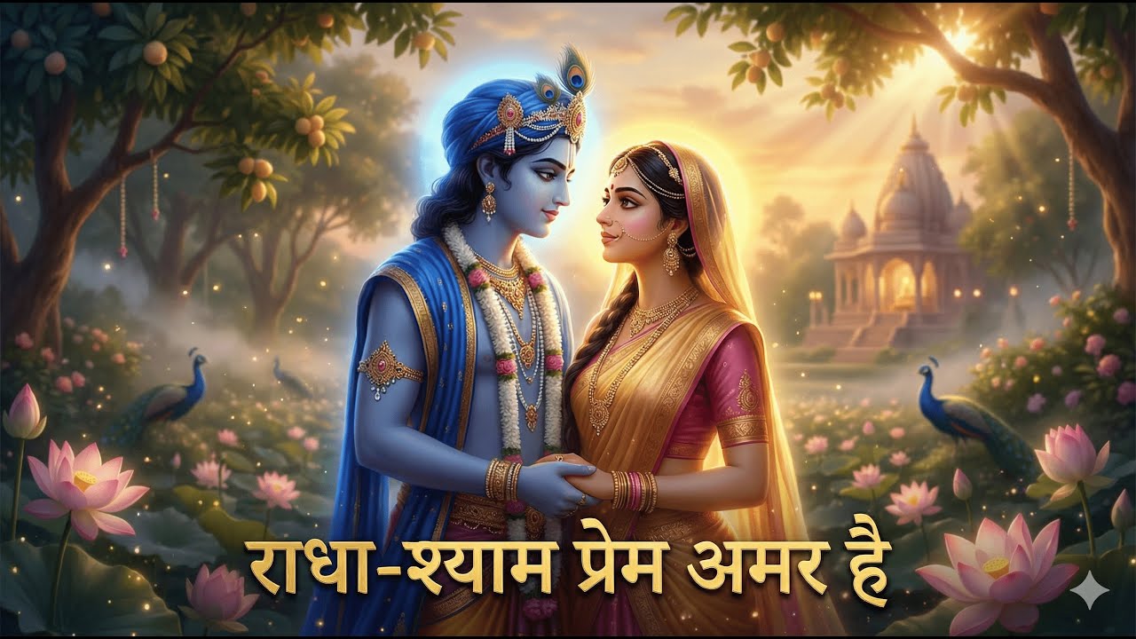 Most Peaceful Krishna Bhajan | Radha Krishna Love & Flute | Healing Devotional Song | Bhajan 2025