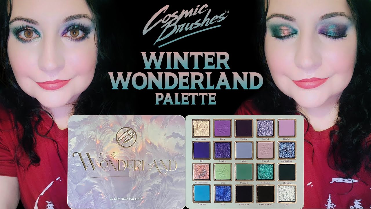 NEW!!! Cosmic Brushes Winter Wonderland Palette Review and Tutorial