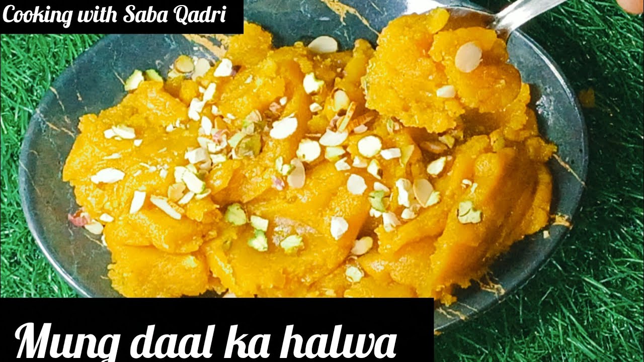 बिना दाल भिगोए बनाएं इंस्टेंट मुंग दाल का हलवा / Instent Mung Daal Ka Halwa By Cooking with Saba Qad