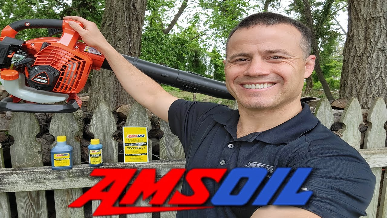 New ECHO PB-2620 Blower Loves AMSOIL SABER Professional 100:1 Pre-Mix Synthetic 2-Stroke Oil