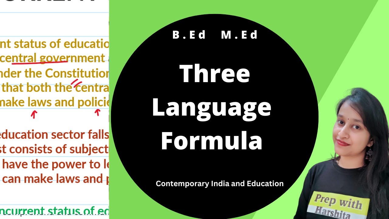 Three language Formula | Contemporary India and Education