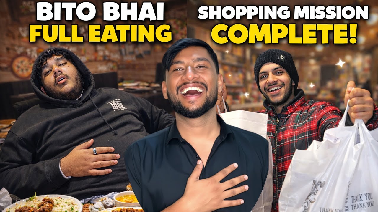 ABDULLAH SHOPPING MISSION COMPLETE | BITO BHAI FULL EATING 🤪 TODAY VERY FUNNY VLOG 😂