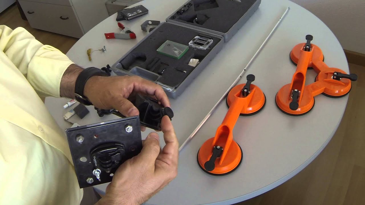 DIY Bricolaje para GoPro Hero3, maletin, soportes, fijaciones, pinzas, etc.