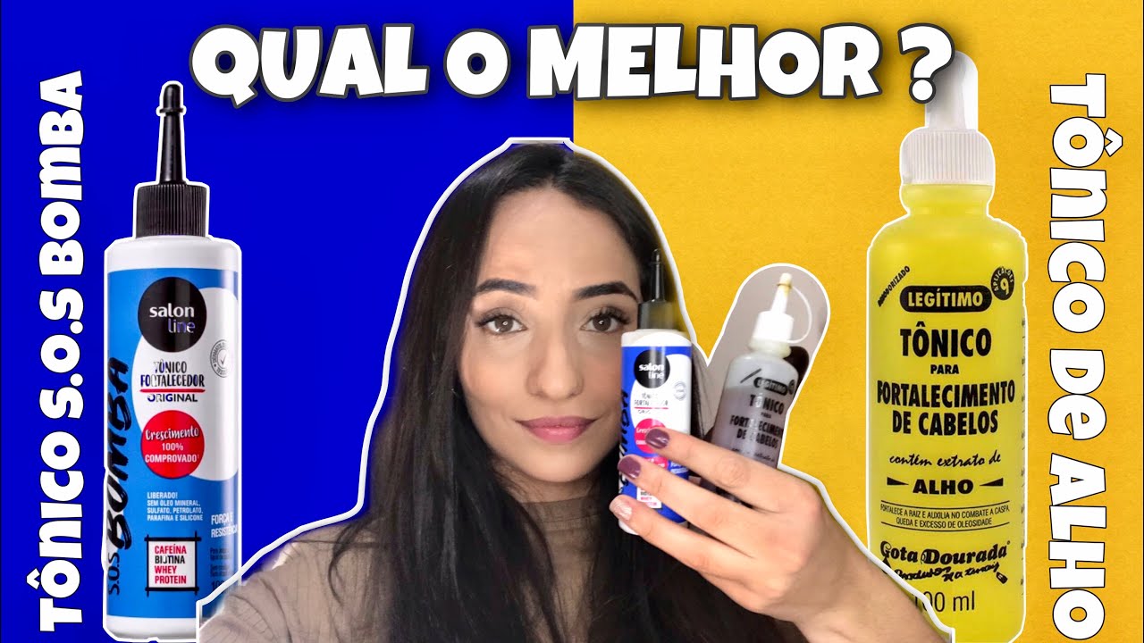 Tônico de alho x Tônico s.o.s bomba da salon line/ QUAL O MELHOR?