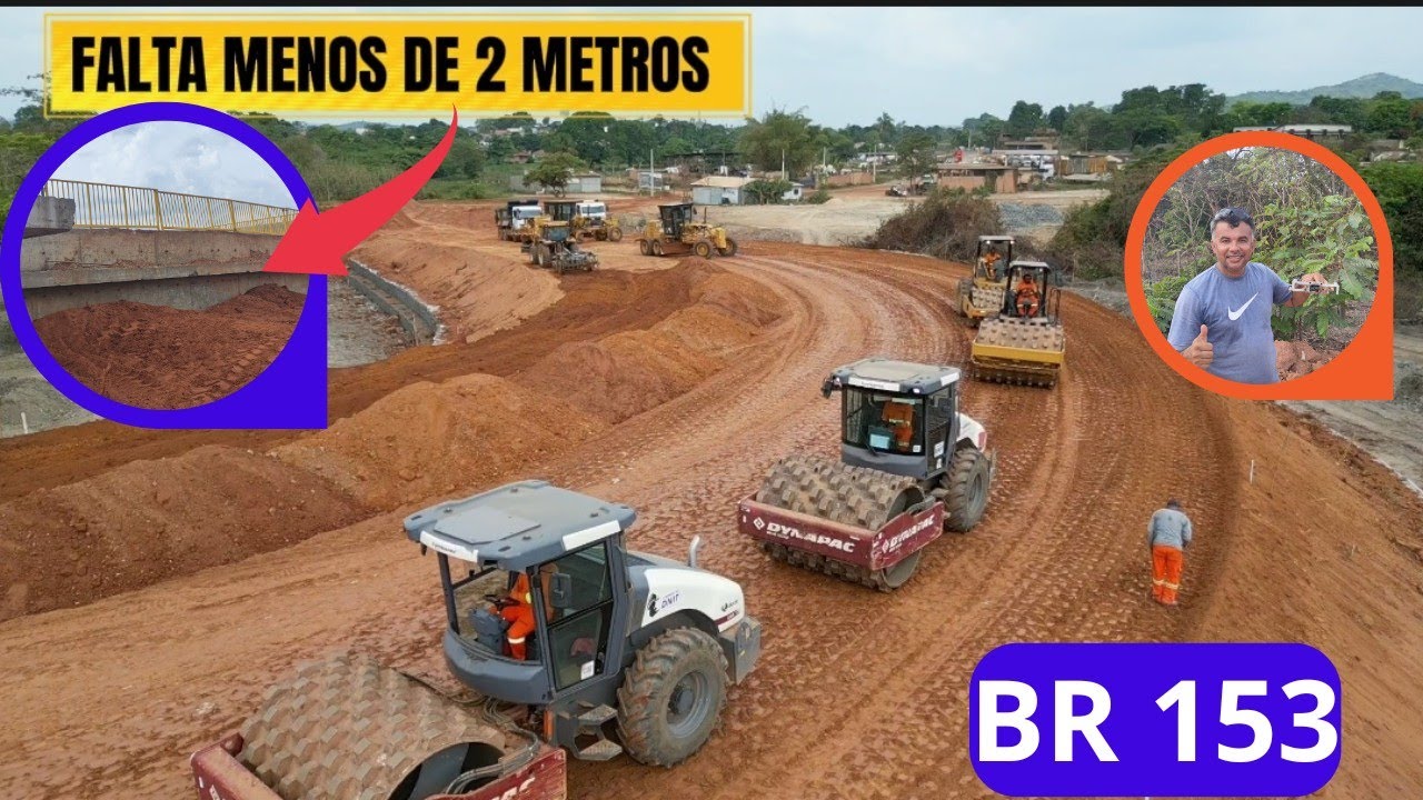  Falta menos de 2 metros para terminar o aterro da CABECEIRA da PONTE Xambioá Tocantins!