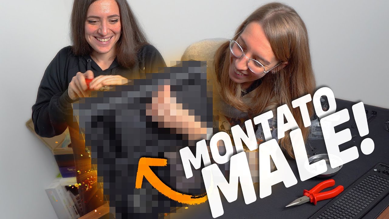 LE RAGAZZE MONTANO (MALE!) IL NUOVO PC DI DAVIDE