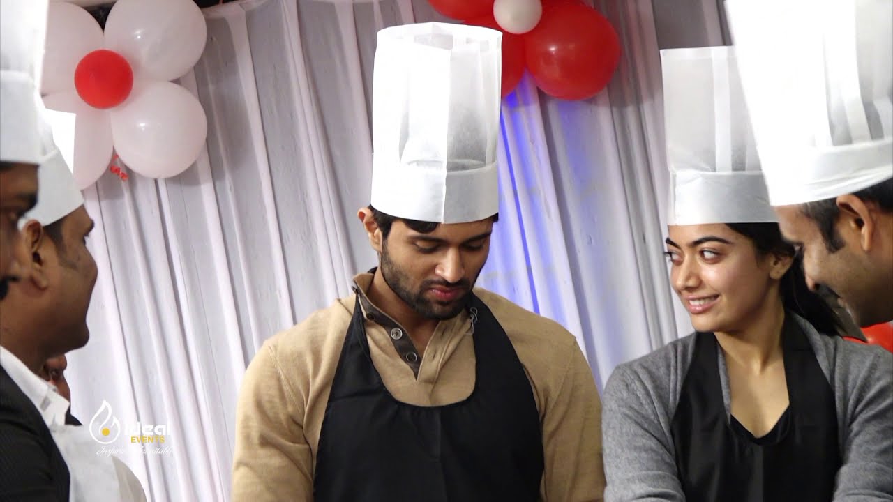 Vijay Devarakonda at Sarovar Portico Cake mixing  Promo | IDEAL EVENTS | KAKINADA | 7842234444|