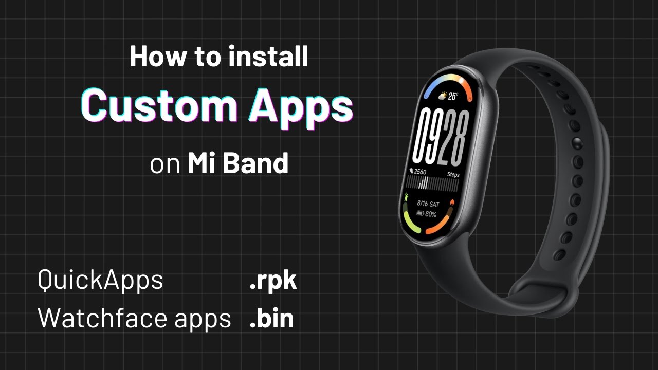 How to Get, Install and Manage Custom Apps on Mi Band 10