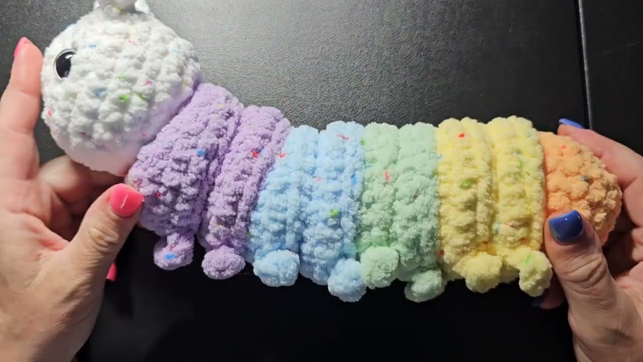 Fun Fidget Caterpillar Crochet @wipandchain