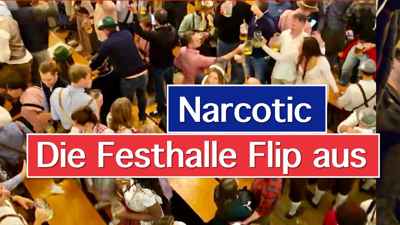Münchner/Munich Oktoberfest 2025 - Narcotic - Die Festhalle Flip aus bei dem Song (4K)
