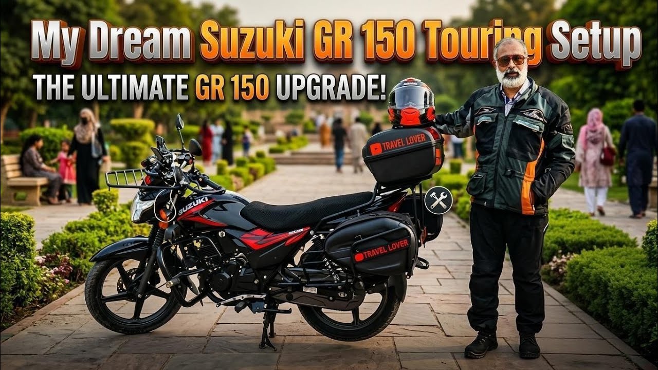 Suzuki GR 150 Modification Touring Bike Saddle Bags Top Box Crash guard Owner Honest Review Pakistan