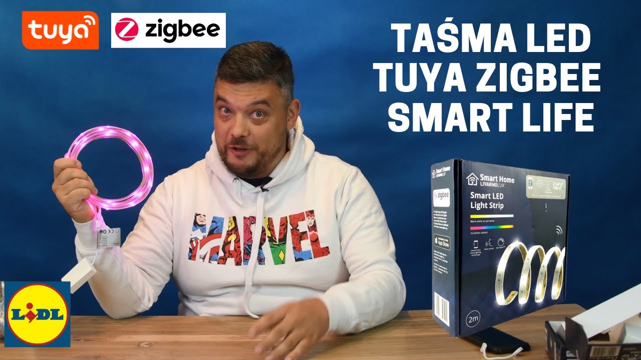 Taśma Led z LIDL- Tuya Zigbee - LivarnoLux LEd Strip, inteligentne oświetlenie z marketu.