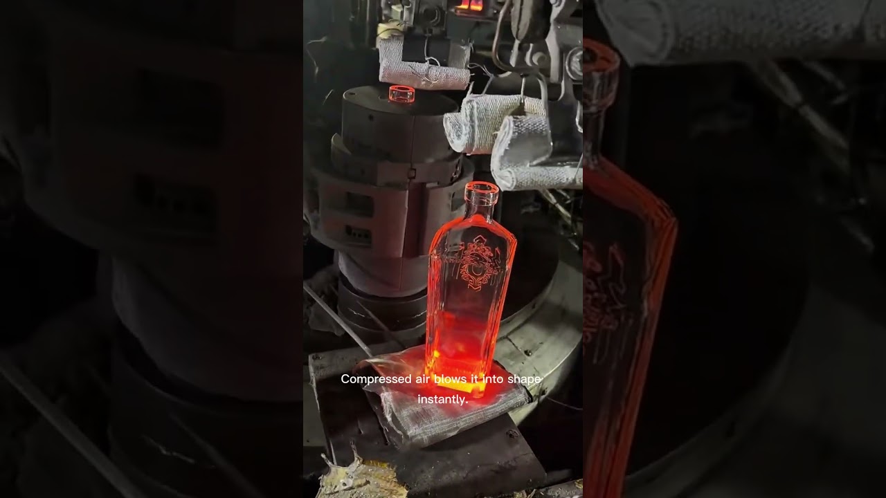 Born from Fire: 1800°C Glass Bottle Making 🌡️🍾