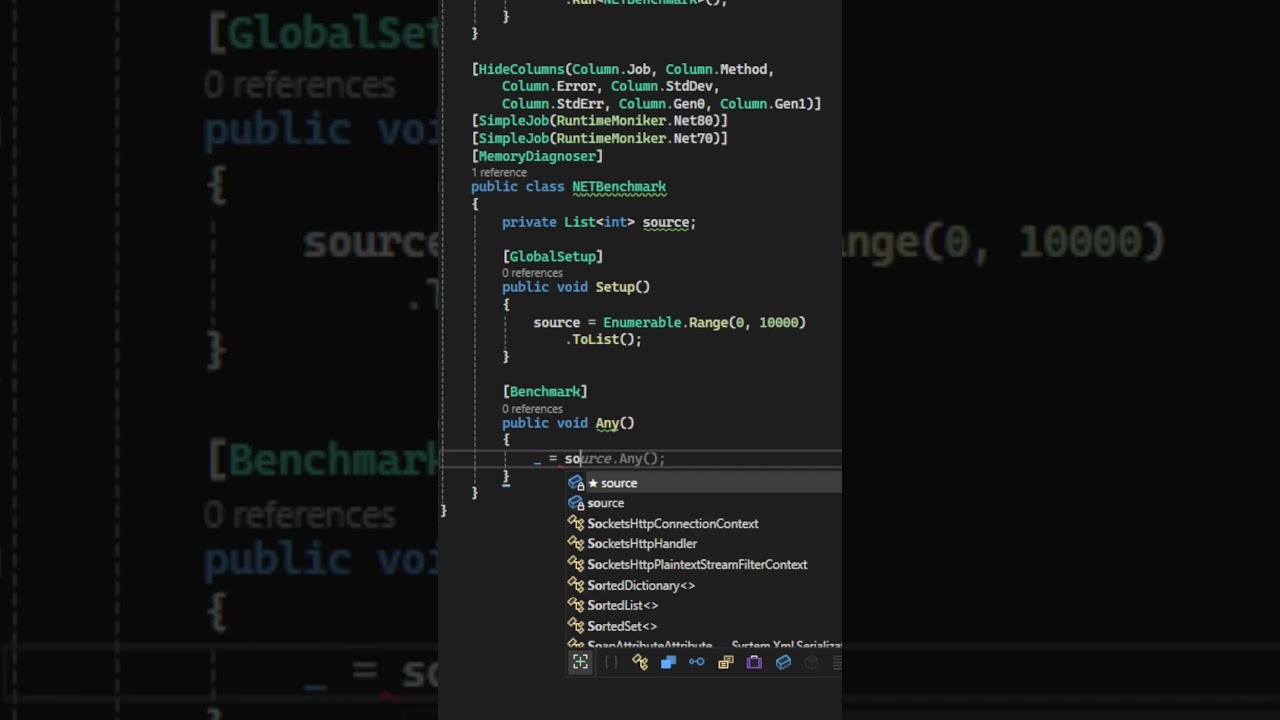 .NET 7 vs .NET 8 : LINQ Any Benchmark #csharp #csharptutorial #csharpprogramming #benchmark #dotnet
