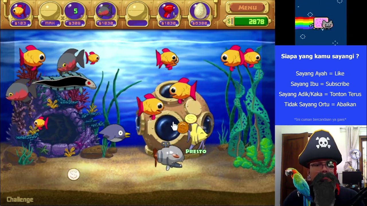 Nostalgia Game Masa Kecil Namatin Insaniquarium Deluxe Indonesia - Challenge Tankl 1 and Tank 2