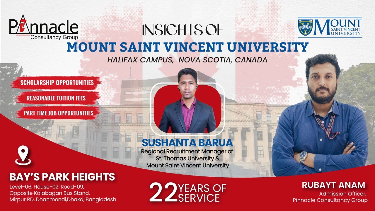 Study in Canada at Mount Saint Vincent University (MSVU) — Your Gateway to Success!