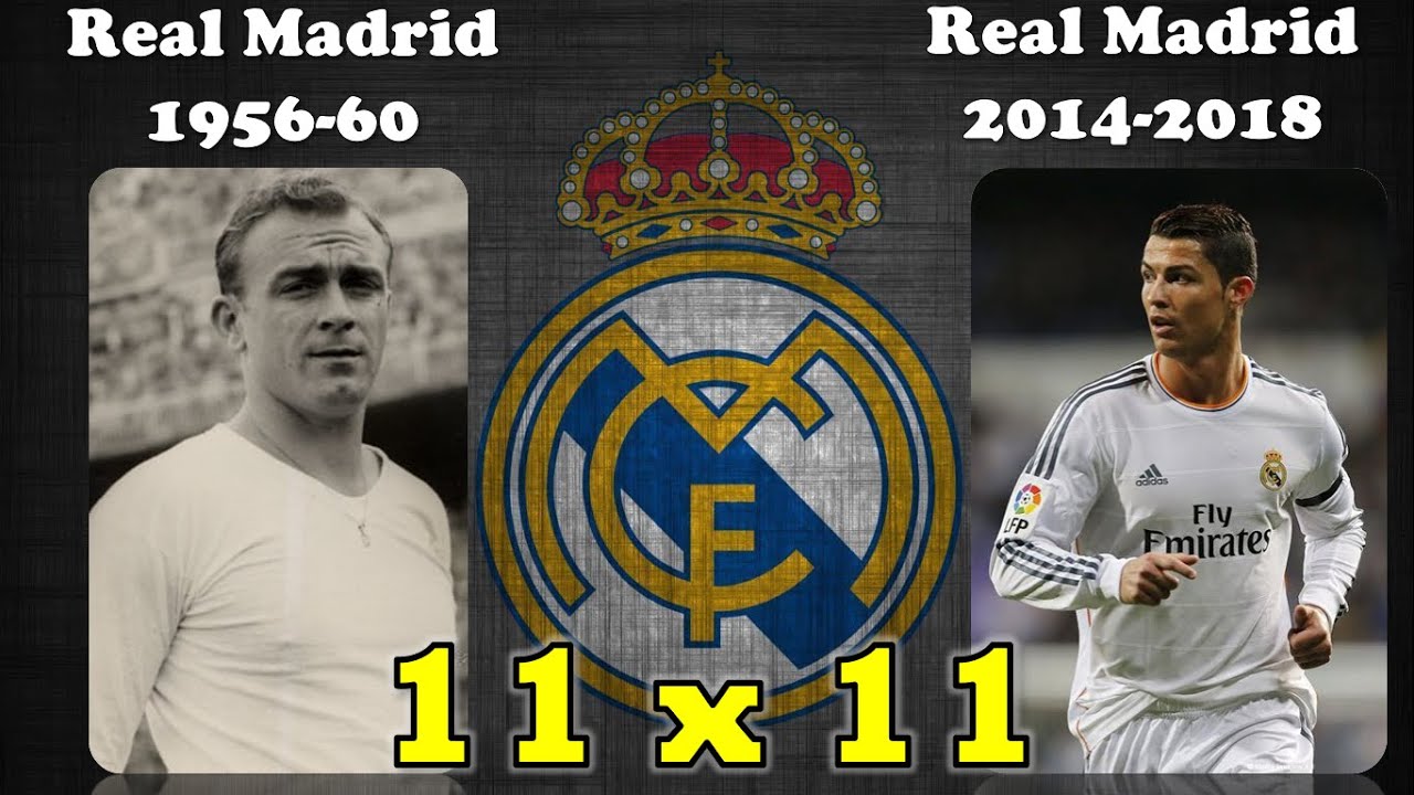 REAL MADRID DE DI STEFANO VS. REAL MADRID DE CR7 - 11X11
