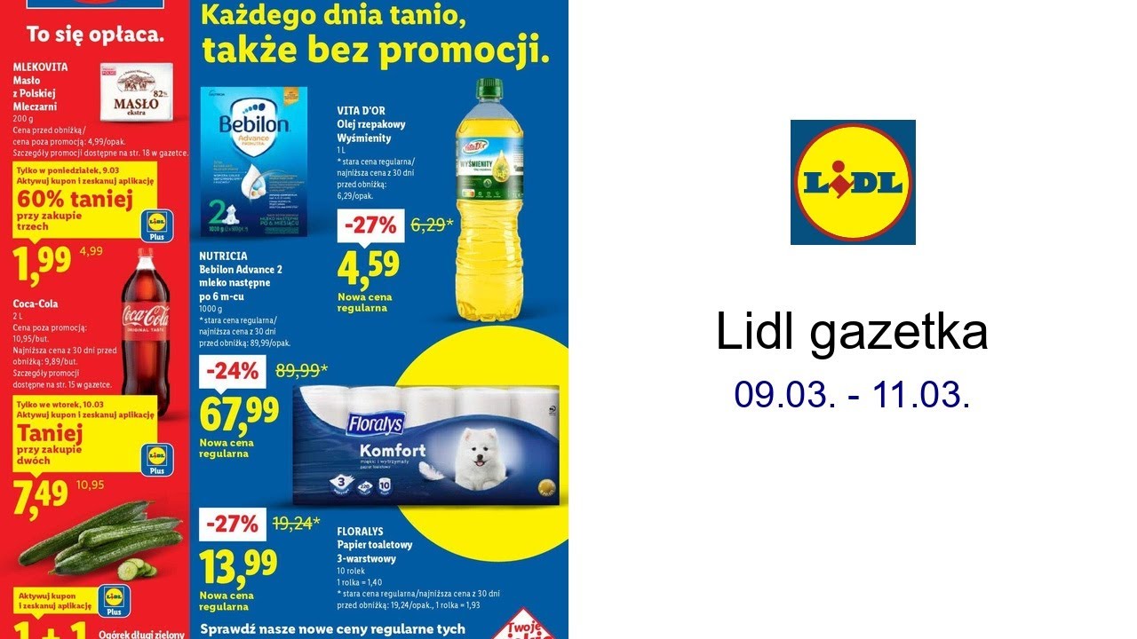 Lidl gazetka 09.03. - 11.03.