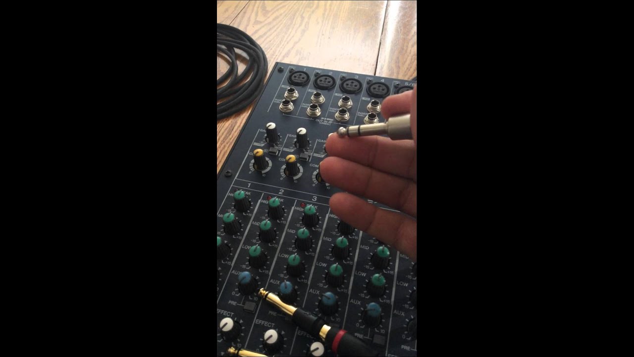 How to use the Insert jack on Yamaha MG124CX