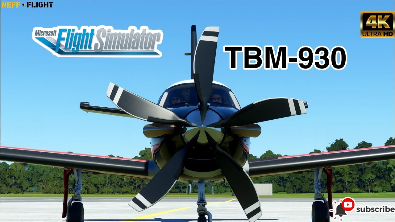 START UP  TBM-930 MFS2020 | NEFF FLIGHT