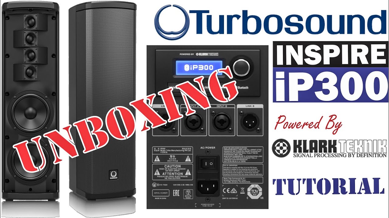 TURBOSOUND INSPIRE IP300: Parlante Amplificado (activo) Columna con Bluetooth, Efectos Klark Teknik