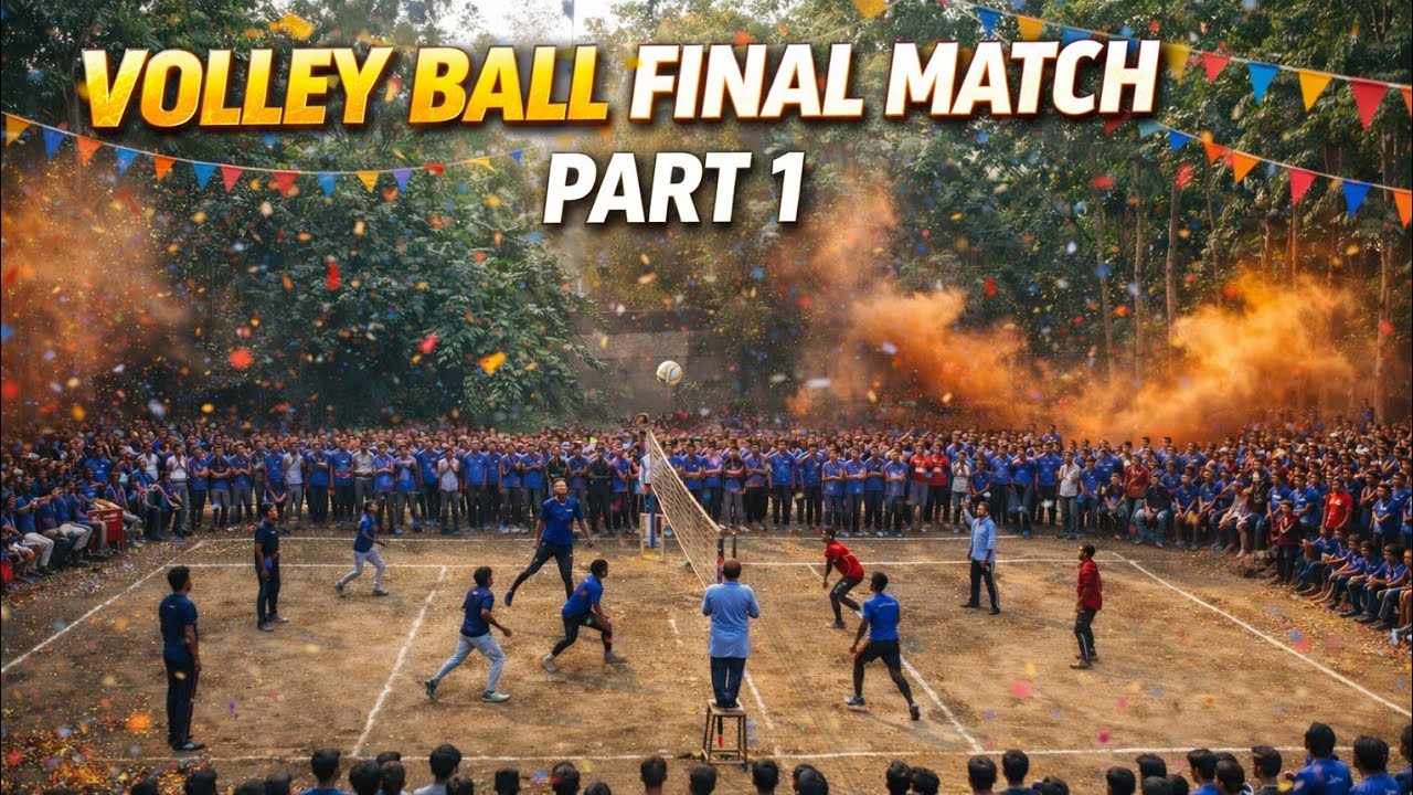 Volleyball Final Match 🔥 | Full Crowd Energy | Part 1 | Epic Final  🏐 | izhaan shaikh vlogs