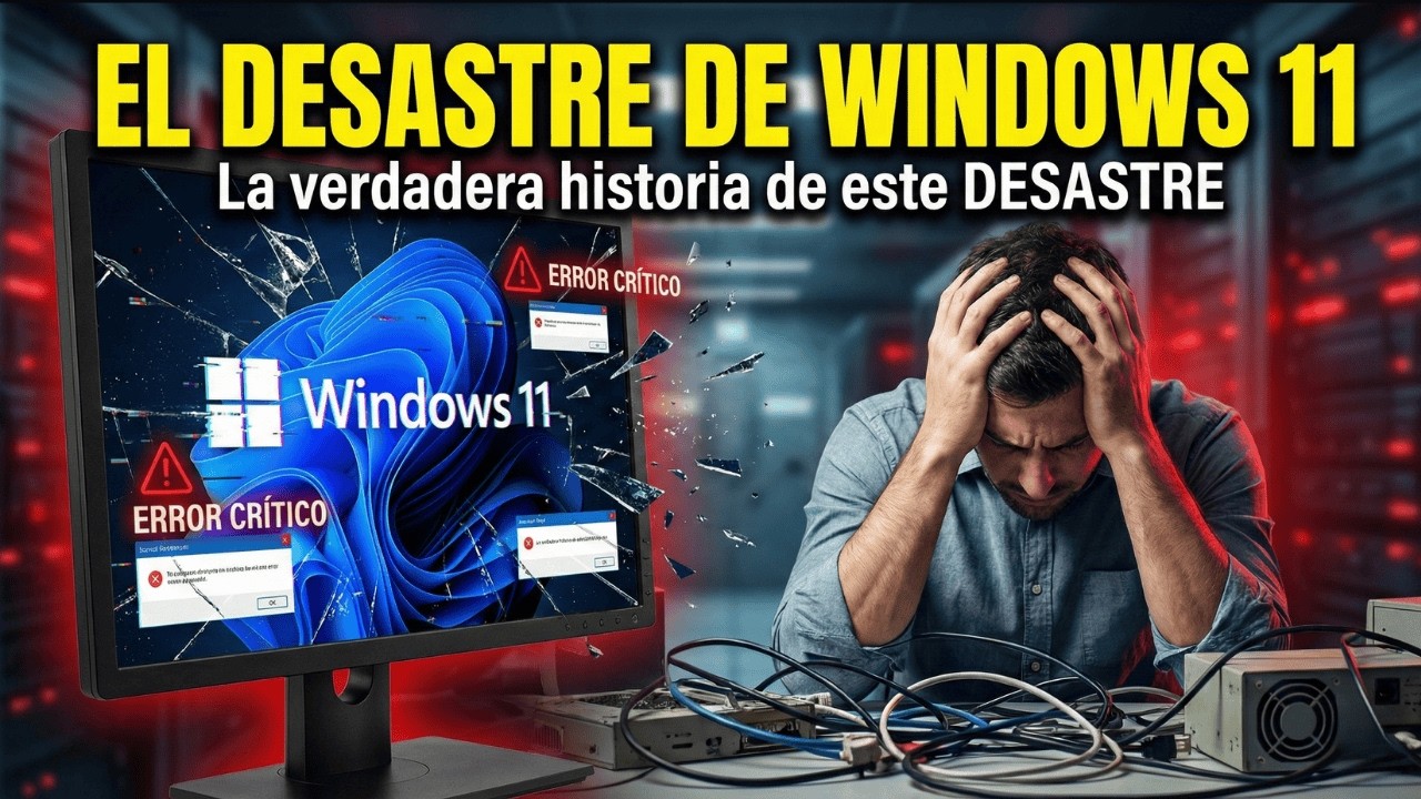 Así fue EL DESASTRE DE WINDOWS 11 | La verdadera historia de este DESASTRE.