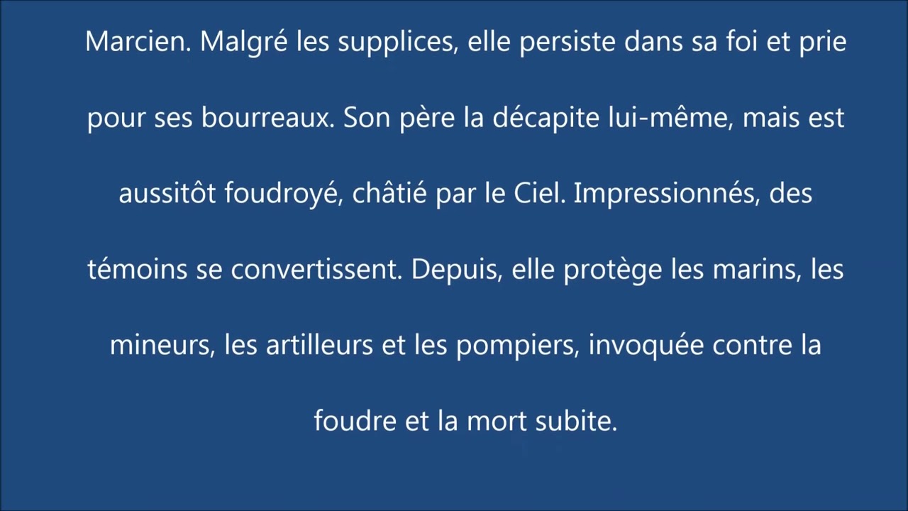 Sainte barbe