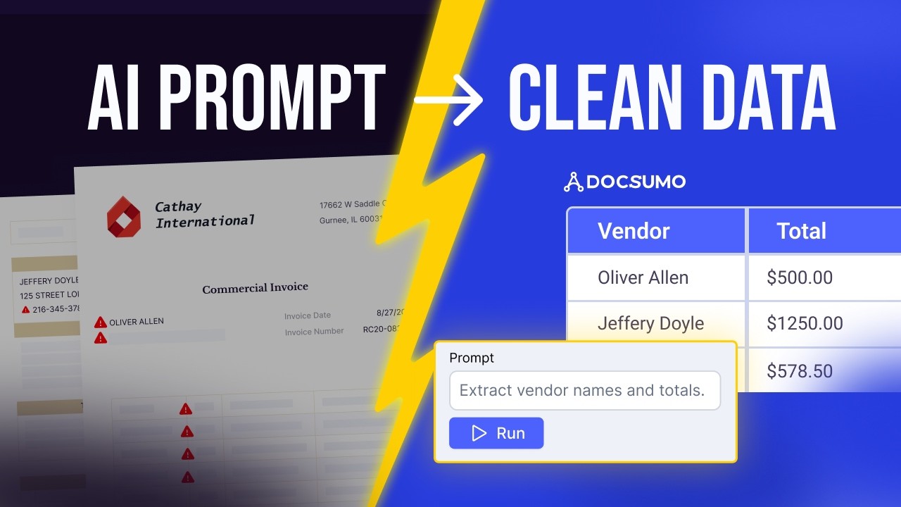 How to Use AI Prompts for Lightning-Fast Document Data Extraction | Docsumo Field Setup Tutorial