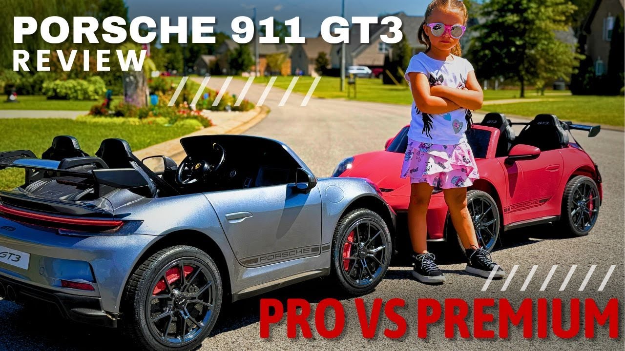 Porsche 911 GT3 Two-Seat Ride-On Car for Kids | Pro vs Premium Full Review & Test Drive