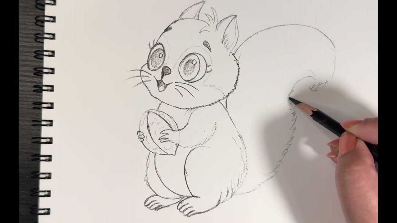 How to draw a squirrel [step by step tutorial]