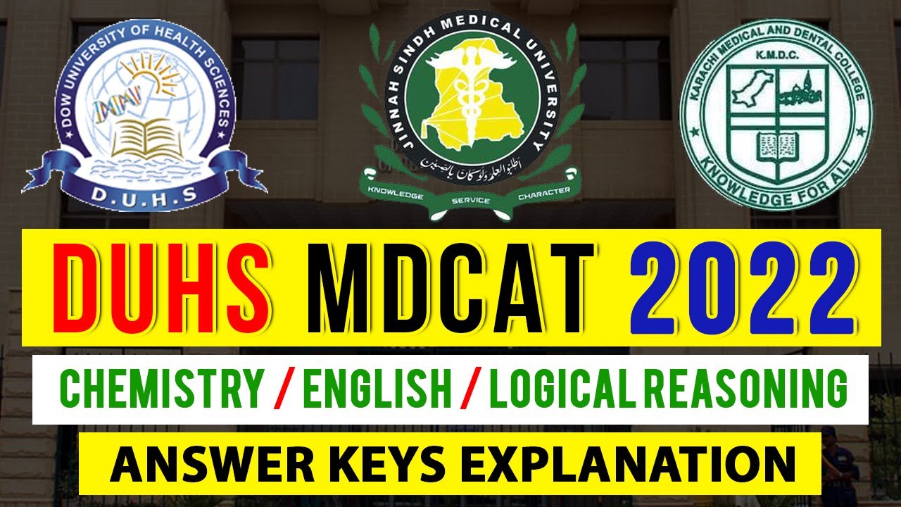 DUHS MDCAT 2022 (Keys Explained)