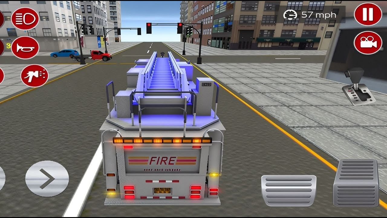 Fire Truck City Rescue Simulator - 911 US Emergency Fire Truck Driving 3D - Android Gameplay