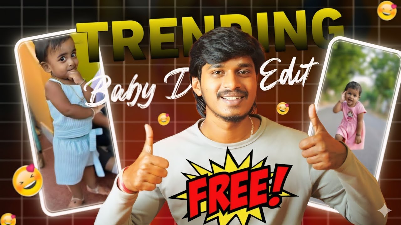 Trending baby dance video 🤩 in kannada| Baby dancing video edit 🔥Free ಗುರು 