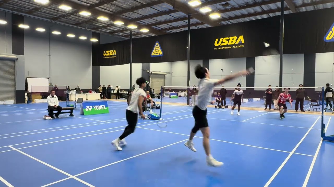 USA Badminton Adult Nationals 2025. MD. Stanley Xing / Arden Lee vs Jefferey Chang / Ben Dictado