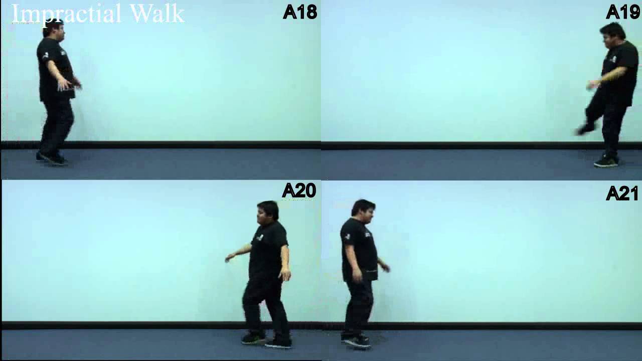 Various Walk Cycles from basic to extreme and random