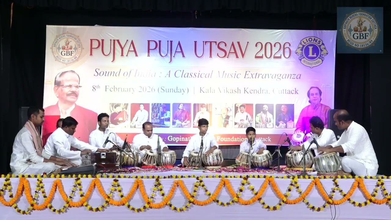PUJYA PUJA UTSAV 2026 | Tabla recital by Students of guru Sri Gopinath Behera | KVK Cuttack