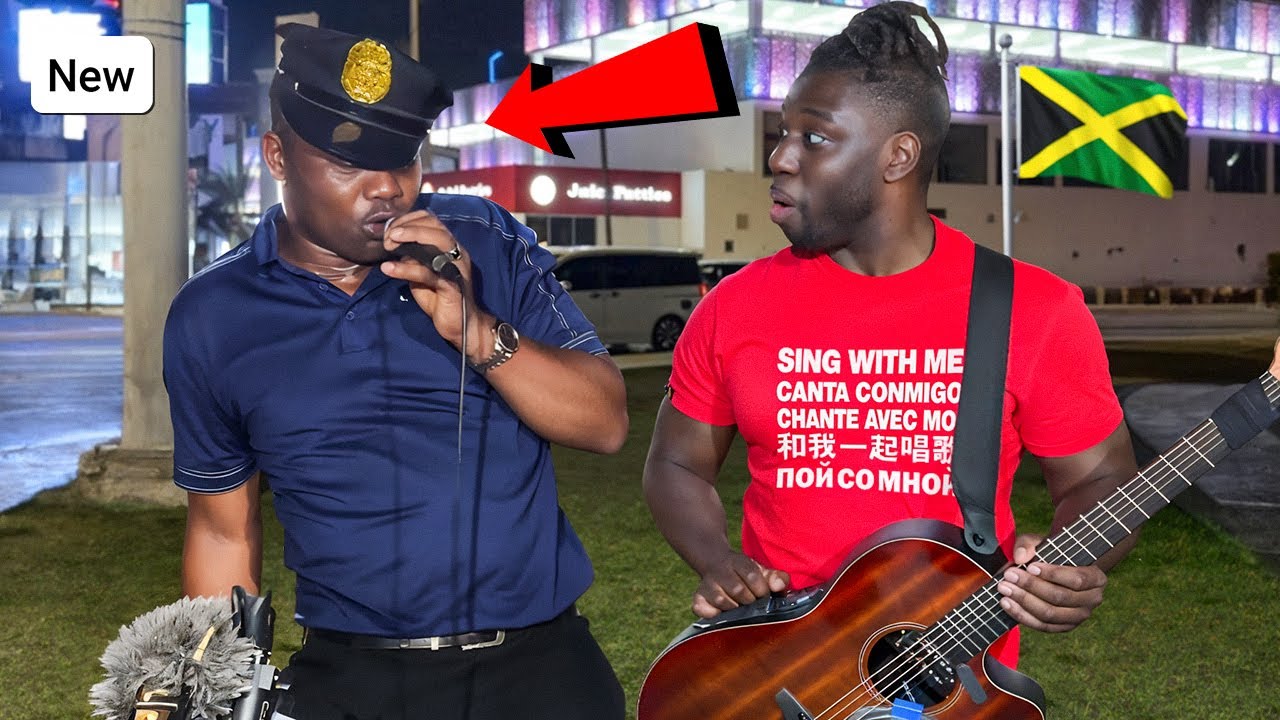 Security Guard STUNS the Crowd With his Jamaican Rap