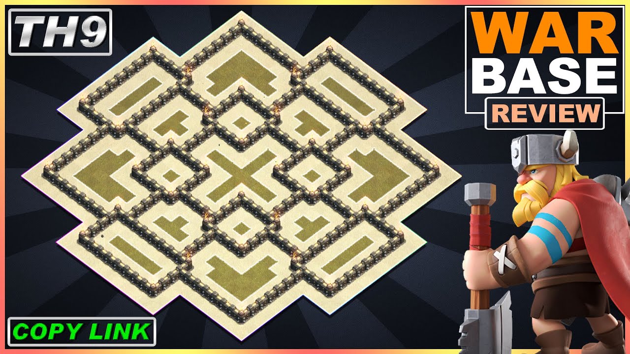 NEW BEST!! TH9 War Base link 2021 | Anti 3 Star TH9 base Copy link | Clash of Clans