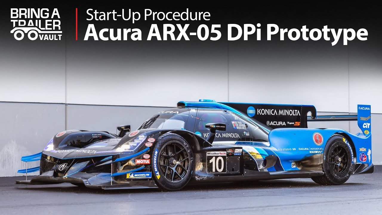 Acura ARX-05 DPi Prototype Race Car Start-Up Procedure | Bring a Trailer