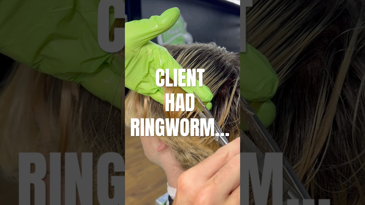 Client had ringworm&hellip; Book your next cut link in bio. Mid Taper Fade w a Modern Mullet