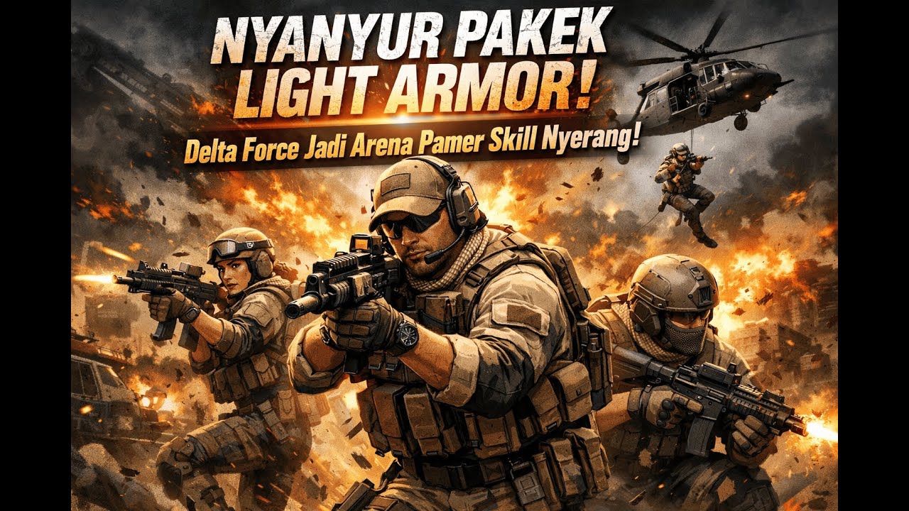 NYANYUR PAKEK LIGHT ARMOR! Delta Force Jadi Arena Pamer Skill Nyerang!