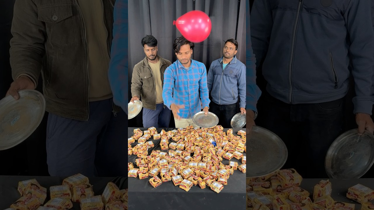 Следующий уровень Parle - G Collection Balloon Challenge #challenge #gamechallengeathome #shorts