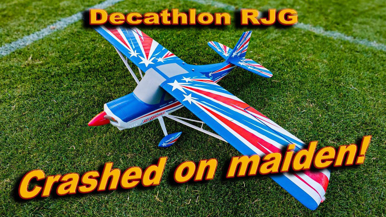 E-Flite Decathlon RJG Crashed it on the maiden!