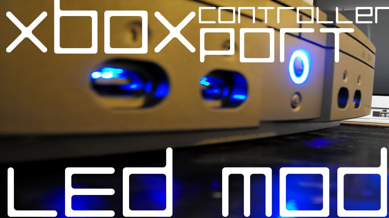 How to add LED's to the original xbox's controller ports